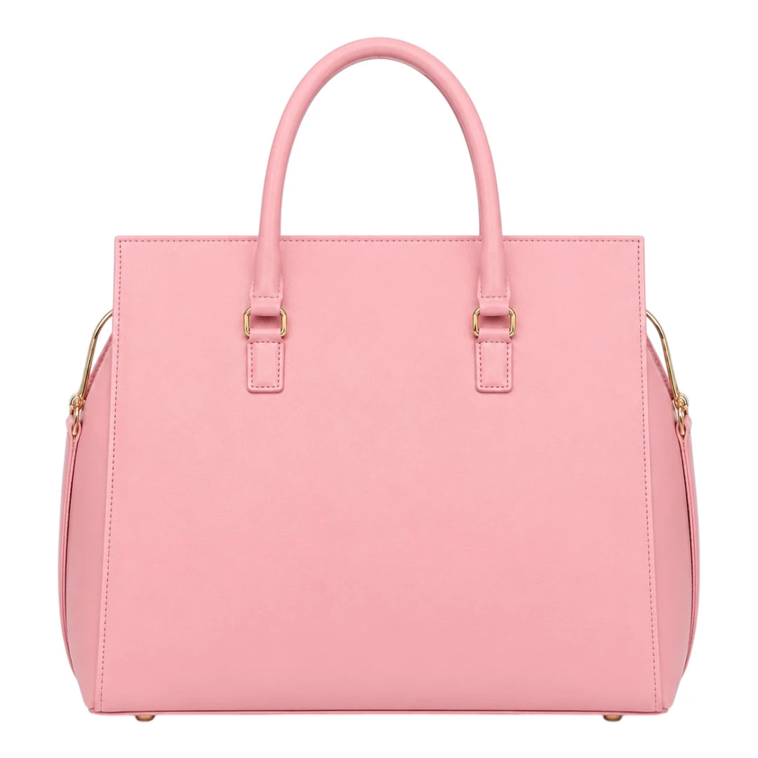 Totevia Women's Pink Faux Leather Tote Bag
